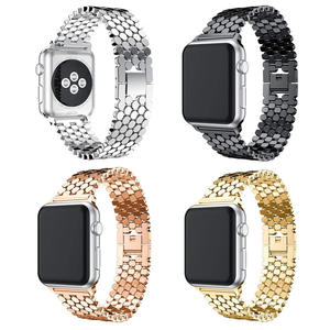 Bracelet de montre en acier inoxydable Offre Spéciale pour <span class=keywords><strong>iWatch6</strong></span>/ 5/4/3/2/1 bracelet de remplacement de bande de boucle Durable pour Apple Watch 8 - Product Image 6