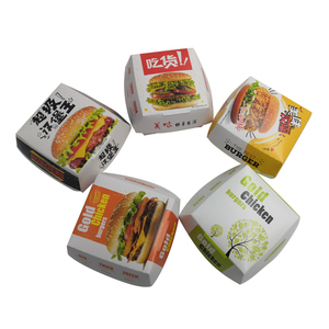 ขายร้อน กล่องเบอร์เกอร์กระดาษ บริการพิมพ์ลาย ออกแบบ ขนาดตามสั่ง ผลิตตามสั่ง ขายส่งจากโรงงาน OEM - Product Image 2
