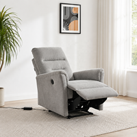 Fauteuil inclinable électrique moderne à dossier haut en tissu, fauteuil inclinable électrique, canapé simple pour salon