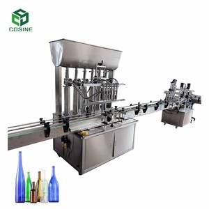 Đầy đủ tự động tự động 8 đầu dán và chất lỏng Máy rót chai nước khoáng đồ uống nước trái cây chai phụ - Product Image 2