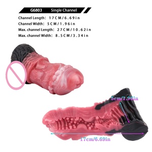 2025 Wholesale Fantasy Horse <b>Dildo</b> Style Male Masturbator Cup with Realistic Design and Dual Soft Channels - Product Image 6