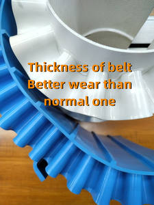 Nieuwe I-Vorm Hellende Roestvrijstalen Waterdichte Pu-Wasband Verstelbare Snelheidsvoertransportband Voor Haver Gedroogde Dadels Linzen Zout - Product Image 4