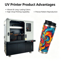 Imprimante UV cylindrique, haute qualité, encre UV à séchage rapide, 360 degrés, pour bouteilles, gobelets