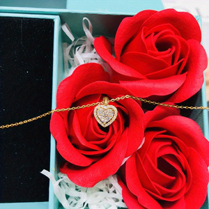 Collana con Ciondolo a Cuore in Metallo per Donne, Catena Minimalista Estiva per Clavicola, Gioielli alla Moda - Product Image 6