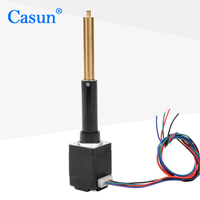Moteur pas à pas hybride captif NEMA11 28 mm, micro-actuateur linéaire, mini-vis à métaux, 12-24 V CC, 2 phases, certifié CE/ISO/RoHS, haute performance