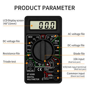 Digitale Multi-Meter-Spannung Ampere Ohm-Testers onde DC AC LCD-Überlast schutz mit niedrigem Preis - Product Image 6