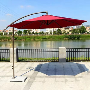 Venta caliente de la fábrica de peso ligero voladizo sombrilla de acero playa <span class=keywords><strong>Patio</strong></span> jardín Banana paraguas al aire libre - Product Image 4