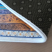 Tapis de prière épais et antidérapant, motif floral en dôme, jacquard multicolore, tapis musulman Sajjadah, pliable, pour la maison et les voyages