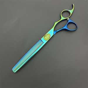 Tijeras Highland para Mascotas, 7 Pulgadas, de Acero Inoxidable con Diseño de Espina de Pescado, Tijeras de Peluquería Canina, Modelo 440C, Corte Práctico - Product Image 2