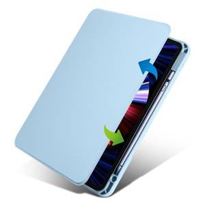 Pour <span class=keywords><strong>iPad</strong></span> Pro 12.9 pouces (2018) / (2020) / (2021) / (2022) Housse en cuir PU Béquille rotative Étui pour tablette acrylique avec porte-stylo - Product Image 3