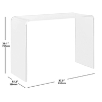 Table de chevet en acrylique au design moderne Coiffeuse en acrylique transparent Table de maquillage Console