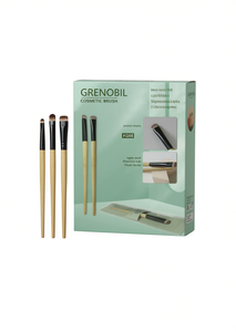 Juego de brochas cosméticas Grenobil H166, 600 piezas, mango de madera, herramientas de maquillaje de pelo sintético - Product Image 1