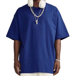 Fabricante al por mayor personalizado peso pesado 260 Gsm camiseta en blanco hombro caído camisetas para hombres - Product Image 1