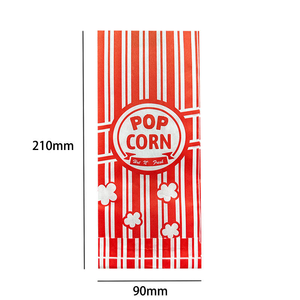 Popular Display-Worthy Durable Eco-Friendly Greaseproof Paper Cinema <strong>Popcorn</strong> Bag Flexo Printing for Snack Time Pizza Sushi - Product Image 2