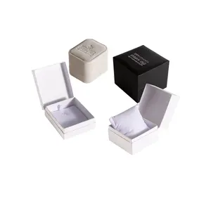 Custom Logo Groothandel Hoge Kwaliteit Kartonnen Lederen Horloge Ring Ketting Verkoop Display Opslag Geschenkverpakking Dozen