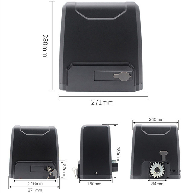 Heavy Duty Automatic Curved Motorized Sliding Gate Opener 12v Electric 1000kg Solar Sliding Gate Motor Dc Heavy Duty Auto