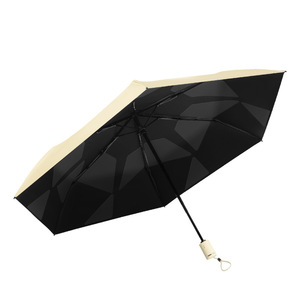Automatic Sun And Rain Umbrella Compact Portable Fiber Rib Auto Open Travel Coffee Shop Use - Product Image 1