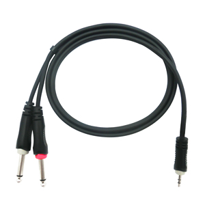 <span class=keywords><strong>Cable</strong></span> auxiliar de Audio de cobre puro de 3,5mm doble de 6,35mm para <span class=keywords><strong>altavoz</strong></span> 2 Mono 6,5 Jack Compatible 3,5 macho teléfono mezclador amplificador micrófono - Product Image 1