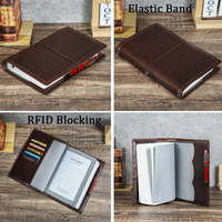 Housse de Bible en cuir pleine fleur sur mesure avec blocage RFID, pochette de protection pour livre avec fente pour cartes et boucle pour stylo, idéale pour les voyages, l'église et l'usage quotidien