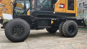 MACHINE NEUVE À 100% Sany Sy75W Excavatrice sur pneus Matériel de construction Année 2024 Prêt à être expédié Bon état de fonctionnement à vendre - Product Image 4