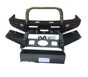 Protector de rejilla de parachoques delantero 4X4 negro de acero de fábrica Original para Hilux Revo <span class=keywords><strong>Vigo</strong></span> NP300 BT50 Ranger Bull <span class=keywords><strong>Bar</strong></span> - Product Image 1