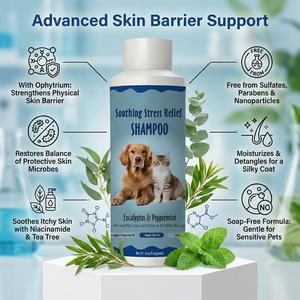 Champú para Perros con Niacinamida de Marca Privada para Reparación de la Barrera Cutánea, Aromas Personalizados, Alivio del Estrés, Apoyo al Microbioma, Lavado para Mascotas - Product Image 1