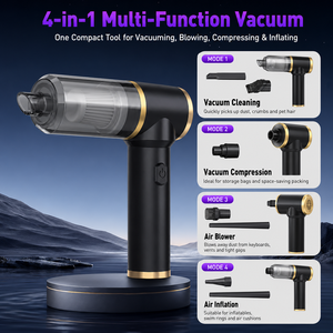 <b>Portable</b> Brushless Car <b>Vacuum</b> Cleaner 15KPa Cordless Handheld <b>Vacuum</b> with Dual Suction Modes USB Rechargeable for Car Home OEM M - Product Image 1