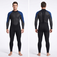 Combinaison de plongée en néoprène flexible avec fermeture éclair dorsale pour hommes, avec logo personnalisé