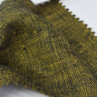 Tissu uni, 51% Lin 49% Chanvre, Biologique, Lavé, 165 GSM, Poids Moyen, Vente Directe Usine