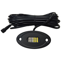 Luces LED Rock Light Kingshowstar con Control Remoto por Aplicación, 12V, Accesorios para Auto, Color Ámbar y Blanco, Luces Rock Light de Doble Color
