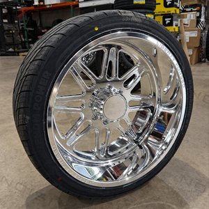 Rines Forjados para Camioneta 22x12 24x14 26x14 28x16 con Borde Profundo 6x135 8x170 para Ford F150, Ford F250, F350, Camionetas Elevadas, Acabado Personalizado - Product Image 1