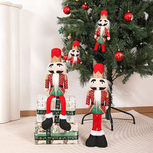 Figurines de soldats <span class=keywords><strong>casse</strong></span>-noisettes en peluche pour Noël, décorations pour l'arbre de Noël, décorations de fête - Product Image 3