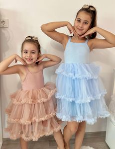 Falda de tutú de niña, vestido de verano de Princesa con forma de pastel hinchado de encaje, Tutús de fiesta de cumpleaños para niñas - Product Image 6