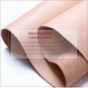 Cuir naturel tanné végétallement, cuir de vachette première couche brute, matériau anti-boulochage pour chaussures, pour le <span class=keywords><strong>bricolage</strong></span> et la fabrication artisanale - Product Image 4