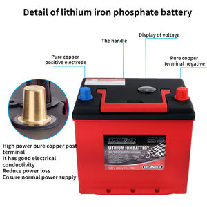 Lifepo4 Mobil Baterai Isi Ulang 12V Kapasitor Super Harga Baterai Mobil 40ah Cranking Lithium Ion Lifepo4 Baterai Starter Mobil - Product Image 4