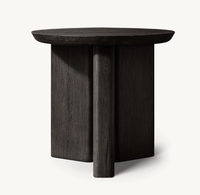 Meubles de salon simples, table d'appoint ronde en bois moderne et luxueuse