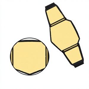 Ceinture de championnat de lutte en or avec sangle en cuir noir et plaques personnalisables - Product Image 1