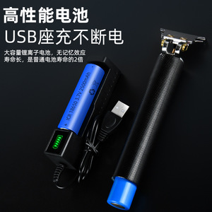 Cortadora de Pelo T9, Cuerpo Metálico, Recargable por USB, Longitud Ajustable, Uso para Adultos y Mascotas, Cortadora Eléctrica Silenciosa - Product Image 4