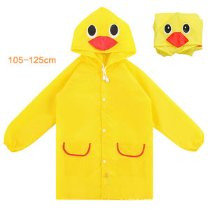 Impermeables para Niños y Niñas con Capucha, Estilo Largo, Bolsillos con Botones a Presión, Duraderos, Anti-Salpicaduras, Diseño de Dibujos Animados - Product Image 2