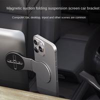 Support de téléphone magnétique pliable de poche en alliage d'aluminium, design luxueux, compatible multi-marques
