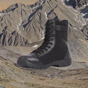 Tactical Operator Outdoor <b>Waterproof</b> Hiking Combating <b>Black</b> Duty <b>Boots</b> with Buckle Strap Rubber Outsole Lightweight - Product Image 3