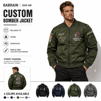 Blouson universitaire réversible pour homme de haute qualité, col montant, motif lettres, personnalisable, streetwear décontracté, teint uni, collection printemps-hiver