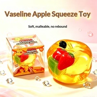 Grand jouet squishy pomme à remontée lente, jouet à presser en forme de fruit, balle anti-stress, jouet sensoriel anti-anxiété, jouet alimentaire ludique