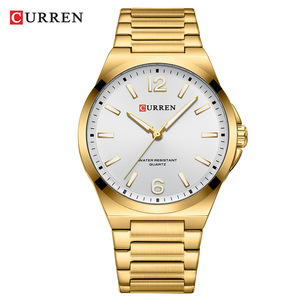 CURREN 8493 Men's Quartz Watch 3ATM Waterproof Steel Strap Wristwatch Fashion Luminous Gift <b>Clock</b> Reloj Hombre - Product Image 3
