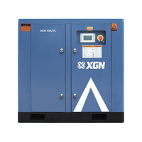 Compresseur d'air industriel à vis portable 75HP 55KW 8BAR/10BAR 380V 50Hz Lubrifié Refroidi par air PLC Moteur silencieux à roulement