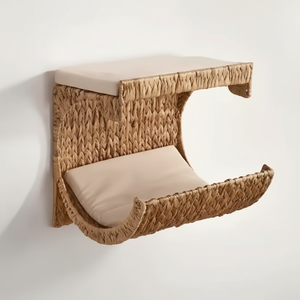 เตียงแมวติดผนังผักตบชวาของ2-Tiered เตียงสัตว์เลี้ยงเวียดนามทอมือ - Product Image 1