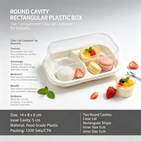 Boîte d'emballage alimentaire carrée en PET transparent de qualité alimentaire, personnalisable, modèle DT-231, épaisseur 1/2/3 mm, pour boulangerie, gâteaux, pain
