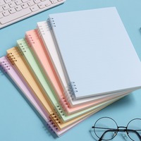 Cuaderno Espiral Morandi Fresco, A5, Línea Horizontal, 8 Anillos, Grueso, para Oficina y Escuela, Bloc de Notas, Regalo, Bloc de Escritura