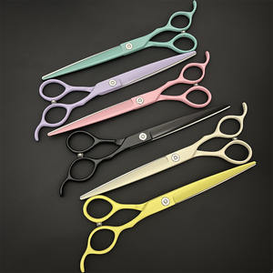 กรรไกรตัดขนสัตว์เลี้ยง 440C ขนาด 7 นิ้ว สแตนเลสเคลือบสีดำ สำหรับตัดขนสุนัข - Product Image 2