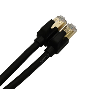 D-Sunty CAT8 40Gbps Network <b>Cable</b> 24AWG 26AWG 28AWG STP CCA Solid Black PVC Jacket 1-30M <b>Communication</b> Ethernet <b>Cable</b> Indoor Use - Product Image 3